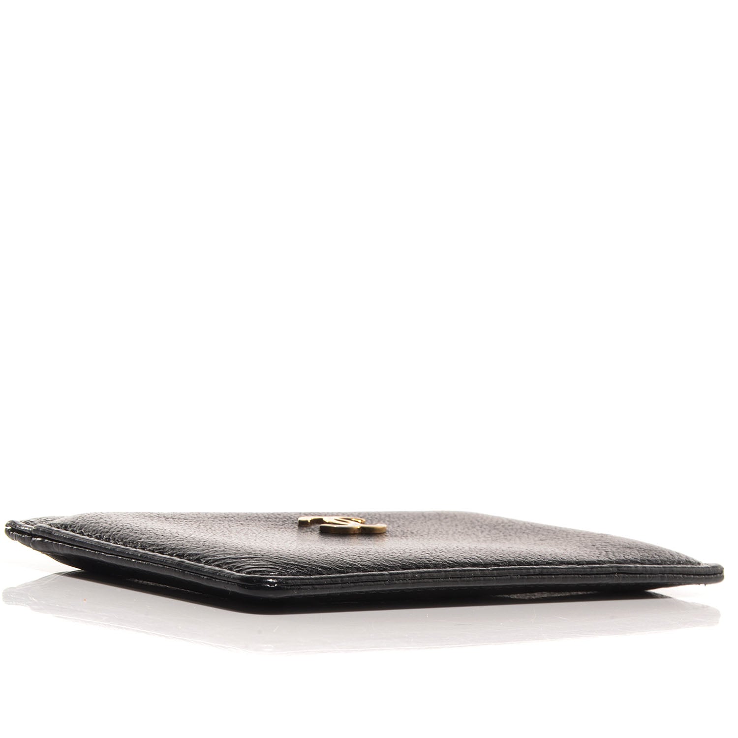 Chanel Leather CC Card Holder Case Black 4 of 8