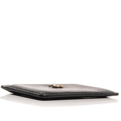 Chanel Leather CC Card Holder Case Black 4 of 8