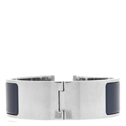 Hermes Enamel Wide Clic Clac H Bracelet PM Ultramarine 3 of 5