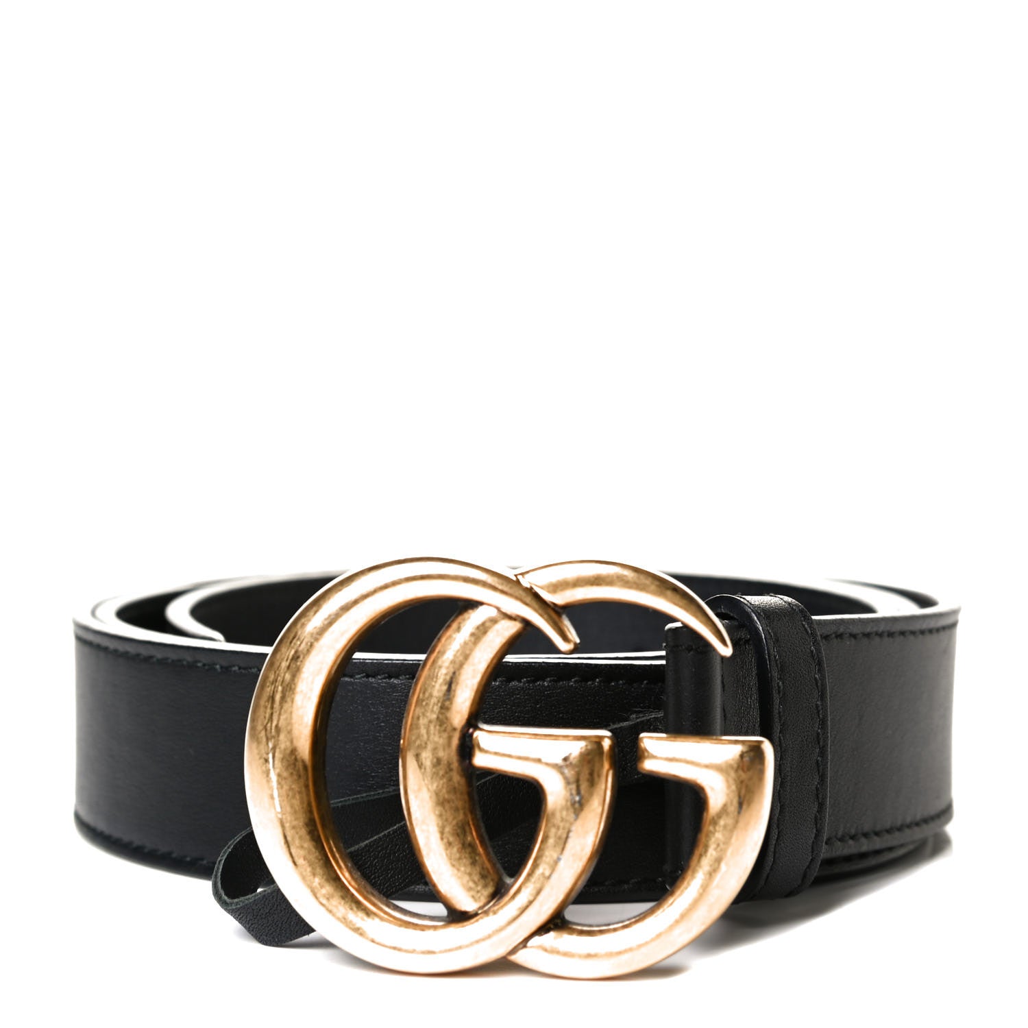 Gucci Calfskin Double G 30mm Belt 95 38 Black 1 of 4