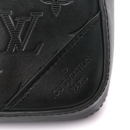 Louis Vuitton Calfskin Monogram Shadow Duo Messenger Black 9 of 13