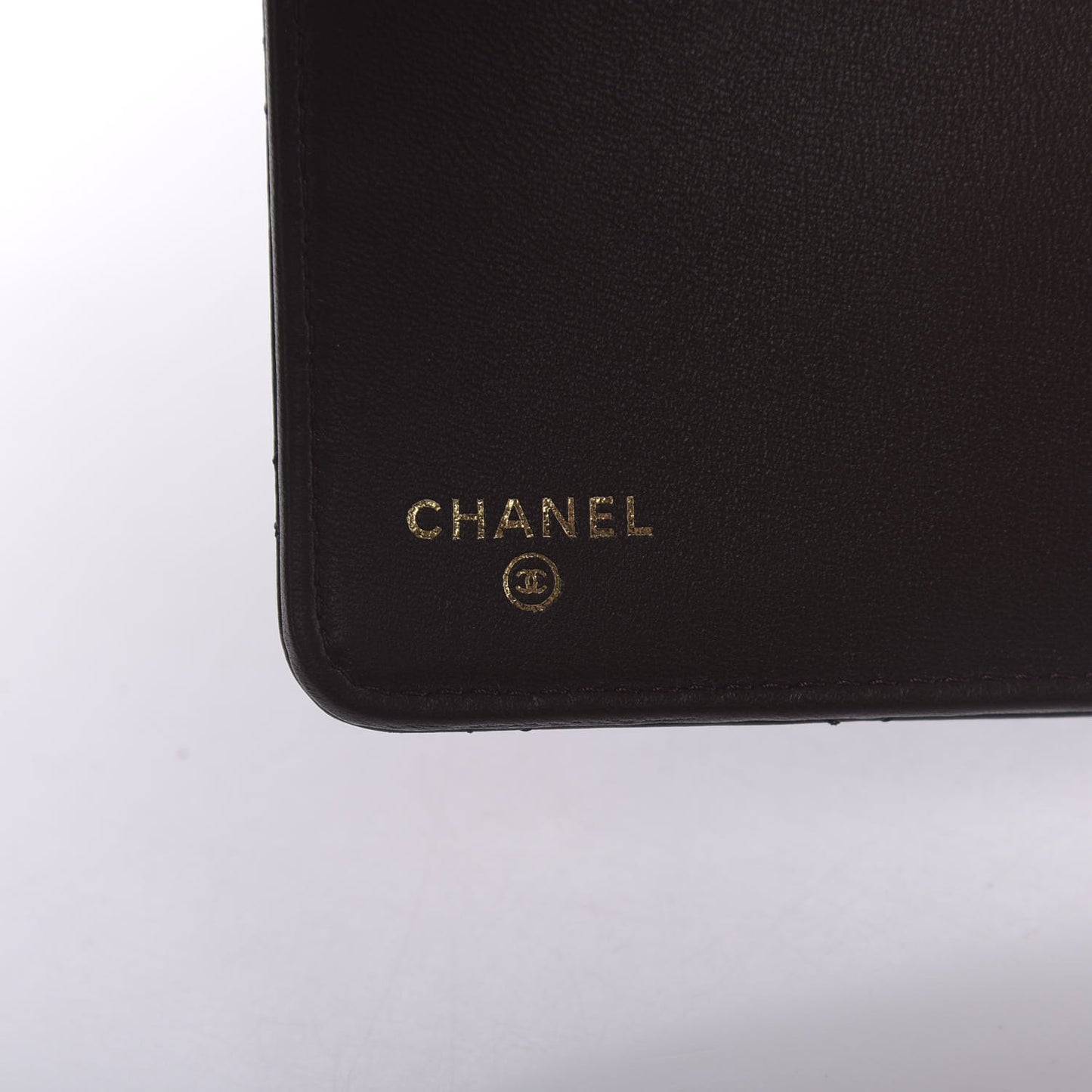 Lambskin Quilted Large Agenda Cover Black