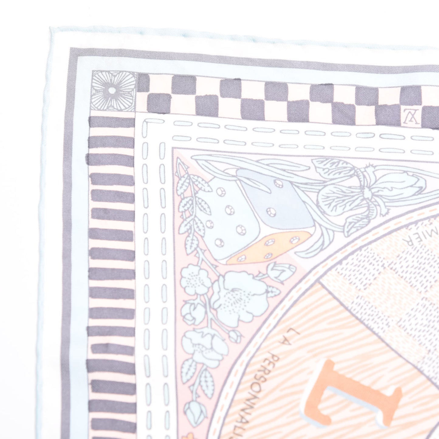 Silk Jeu De Louis Scarf Blush