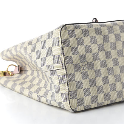 Louis Vuitton Damier Azur Neonoe MM Eau De Rose 6 of 9