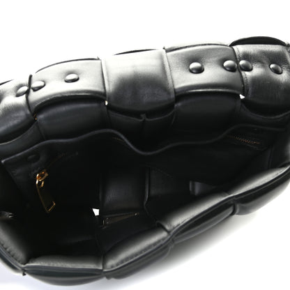 Bottega Veneta Lambskin Maxi Intreccio Padded Chain Cassette Crossbody Bag Black 5 of 7