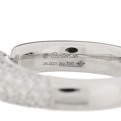 Cartier 18K White Gold Diamond Black Onyx Emerald Panthere De Cartier Ring 55 7.25 8 of 9