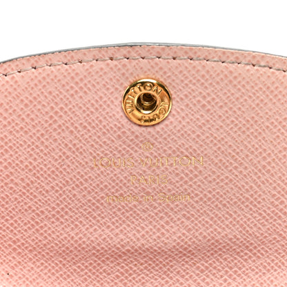 Louis Vuitton Damier Ebene Rosalie Coin Purse Rose Ballerine 6 of 6