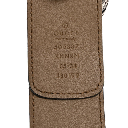 Gucci GG Supreme Monogram Suede Dionysus 40mm Belt 85 34 Beige Taupe 6 of 6