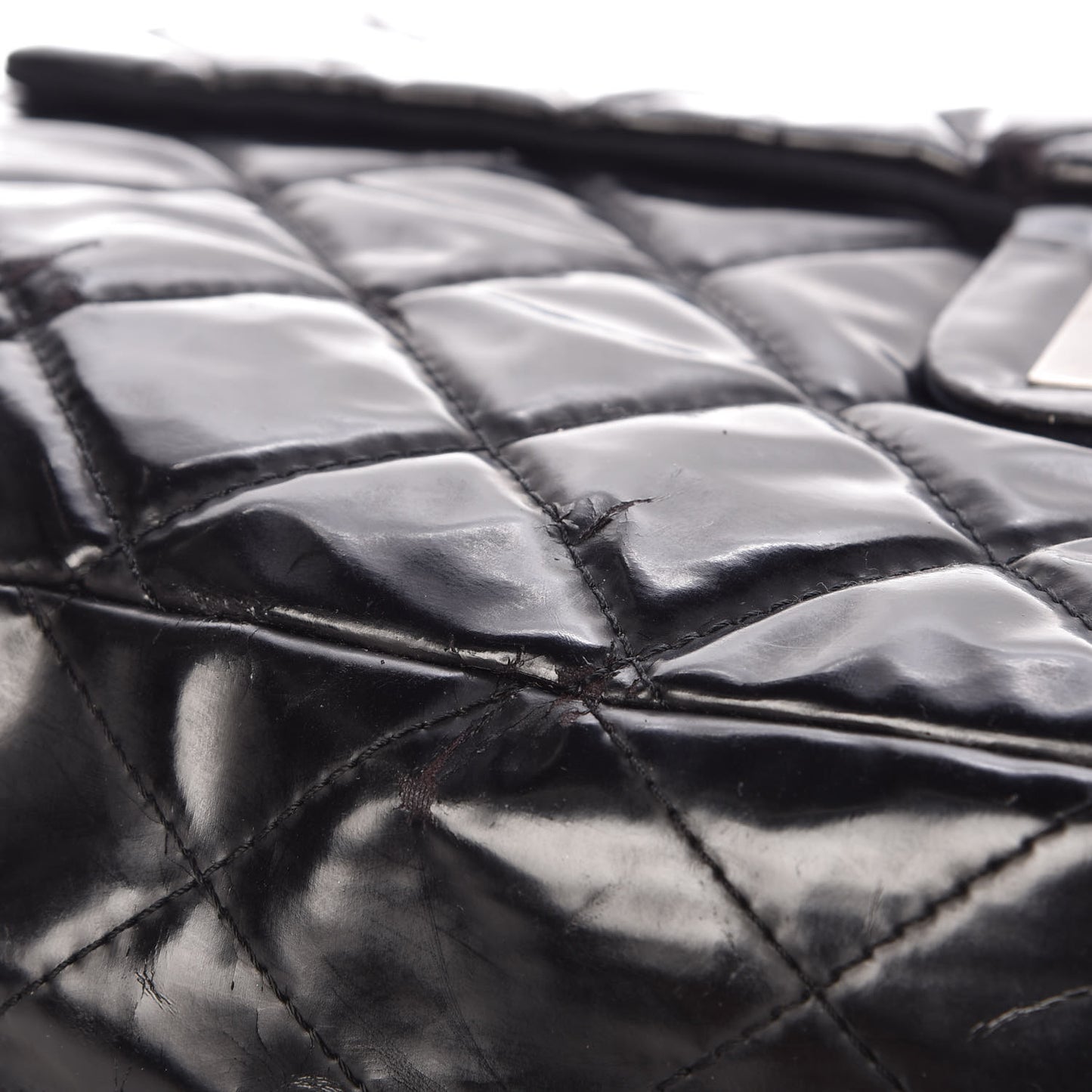 Vinyl Quilted XXL Reissue Flap Black