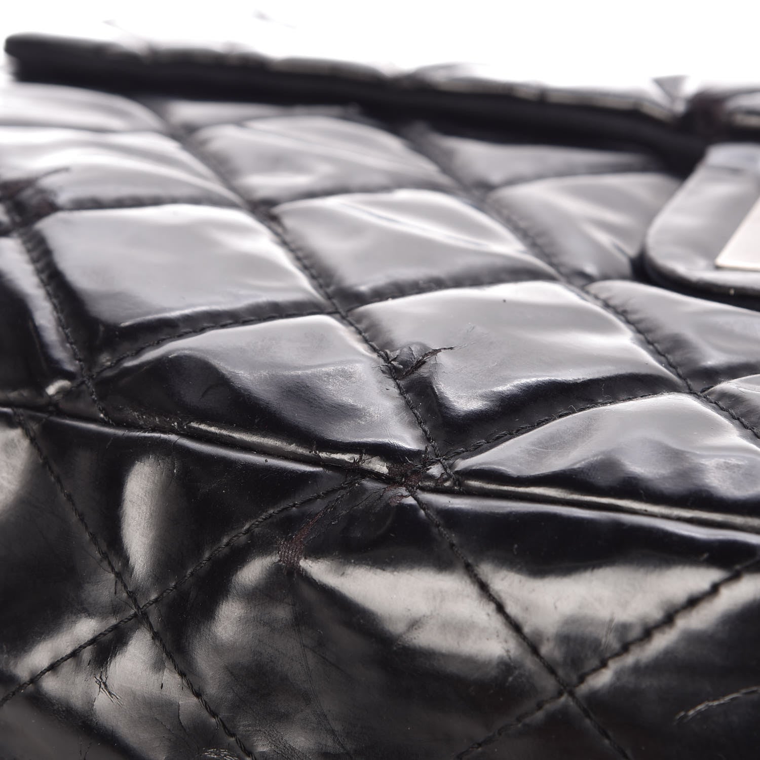 Chanel Vinyl Quilted XXL Reissue Flap Black 11 of 20