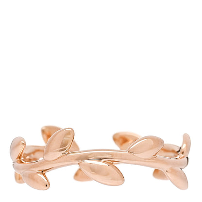 Tiffany 18K Rose Gold Narrow Paloma Picasso Olive Leaf Band Ring 49 4.75 3 of 4