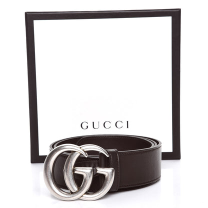 Gucci Calfskin Double G 40mm Belt 85 34 Dark Cocoa 8 of 8