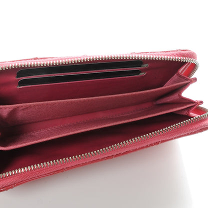 Chanel Patent Quilted Small Zip Around Wallet Pink 5 of 12