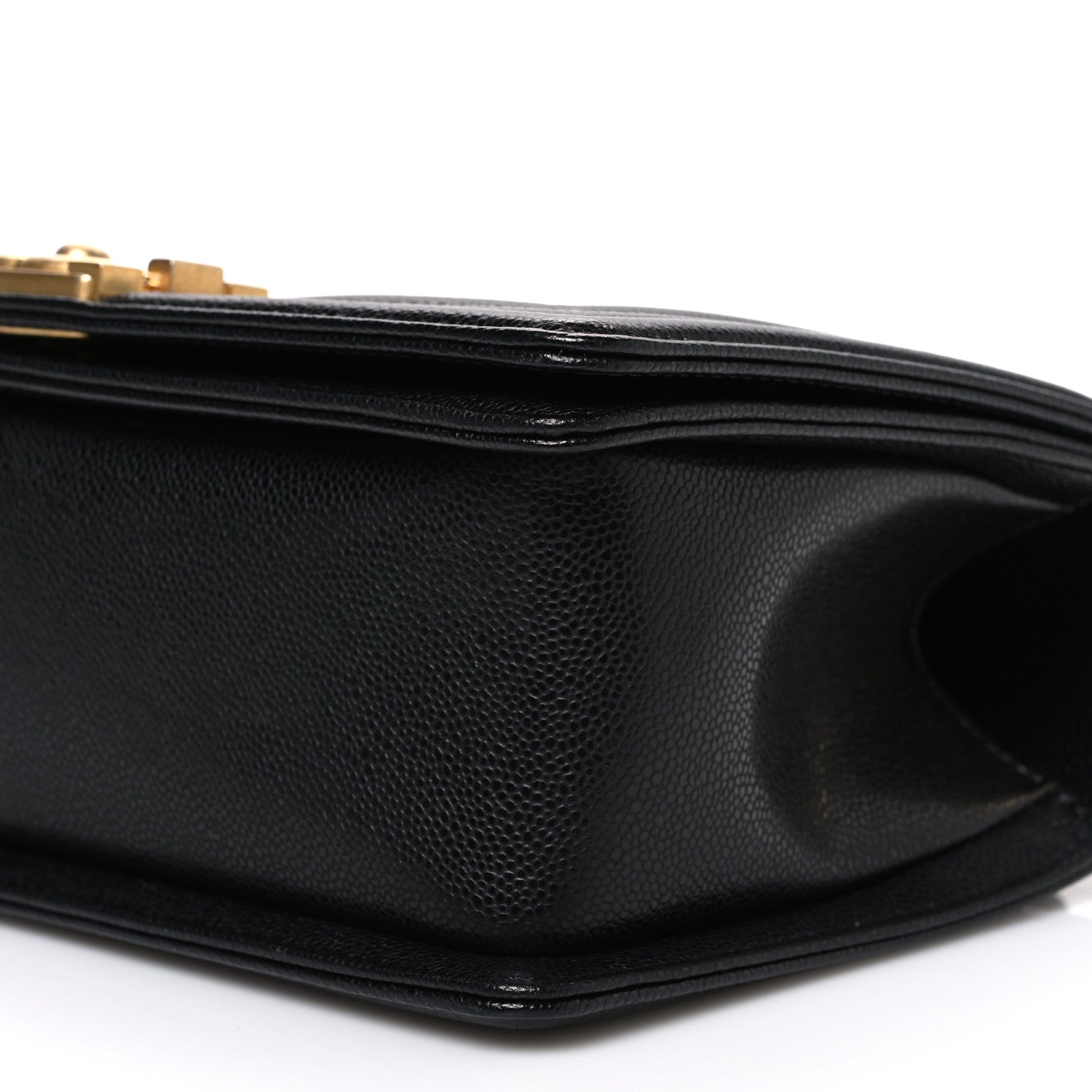 Chanel Caviar Chevron Quilted Medium Boy Flap Black 10 of 10