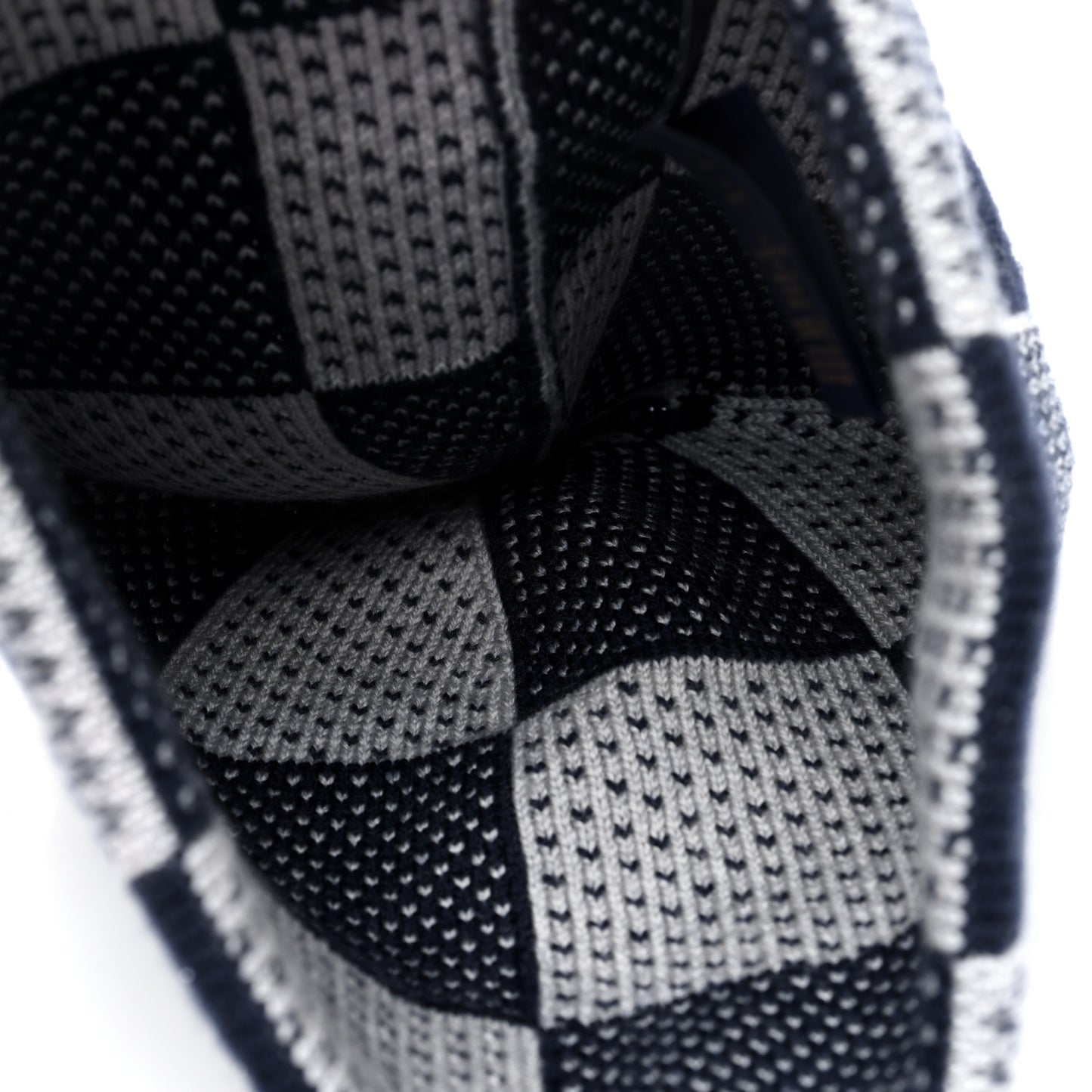 Wool Damier Heritage Beanie Navy Blue