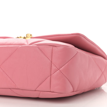 Chanel Lambskin Quilted Medium Chanel 19 Flap Pink 10 of 11