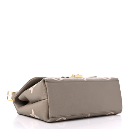 Louis Vuitton Empreinte Monogram Giant Madeleine MM Dove Grey Beige 4 of 9