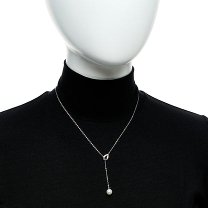 Mikimoto Silver Akoya Cultured Pearl 9mm Lariat Necklace 2 of 7