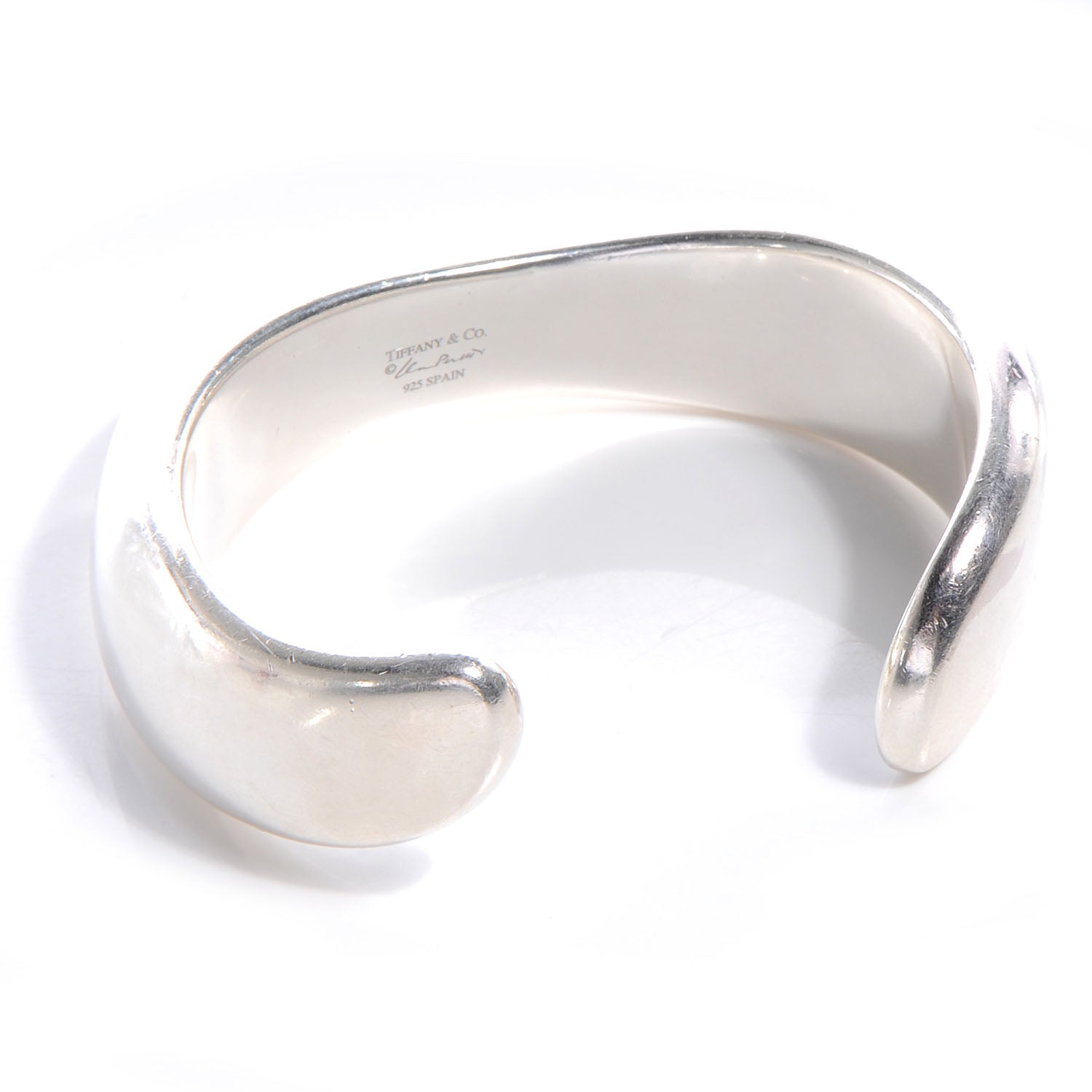 Tiffany Sterling Silver Elsa Peretti Swirl Cuff 3 of 5