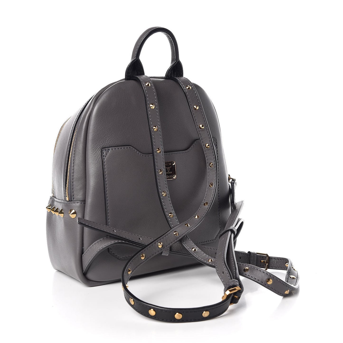 Calfskin Mini Duchess Polke Studs Backpack Grey