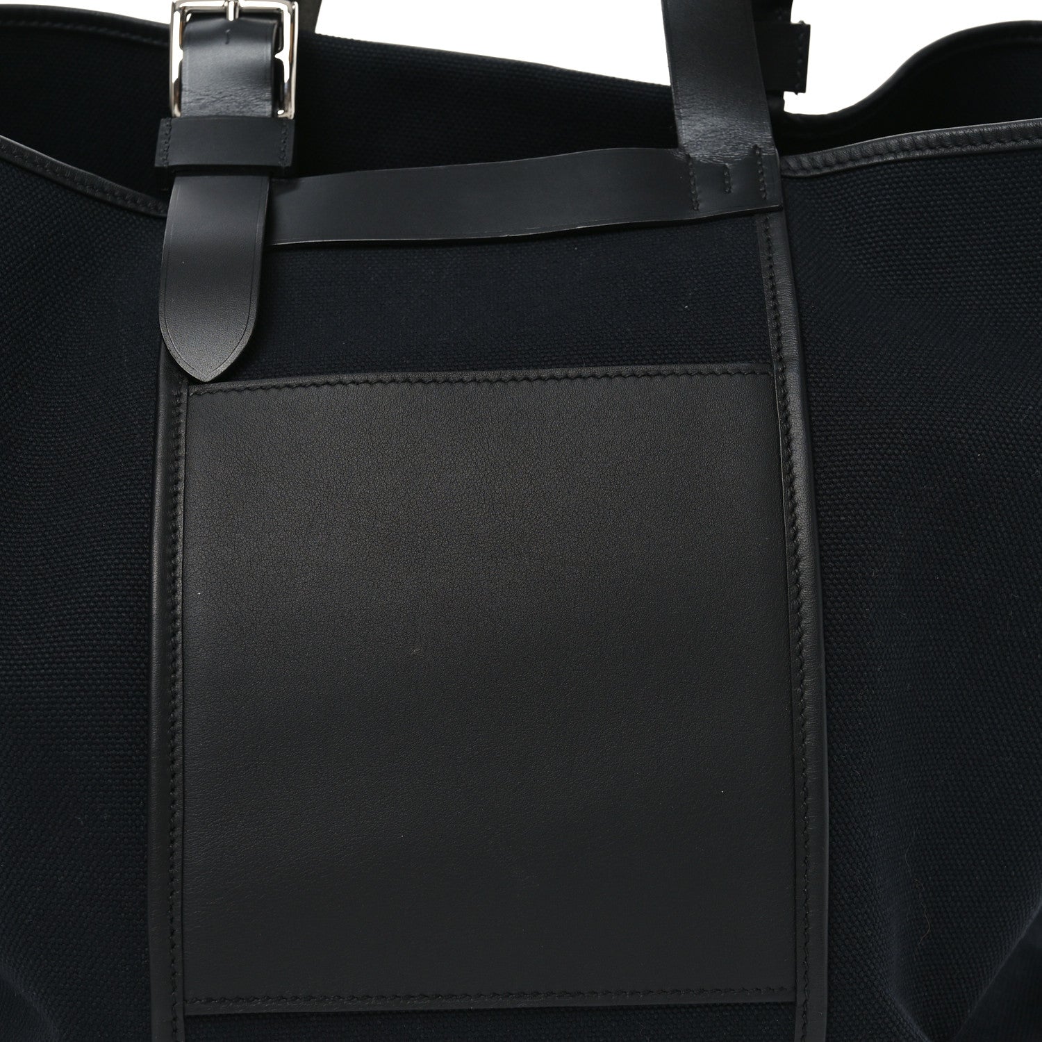 Hermes Toile Goeland Vache Hunter Swift Etriviere Pocket 35 Black 7 of 9