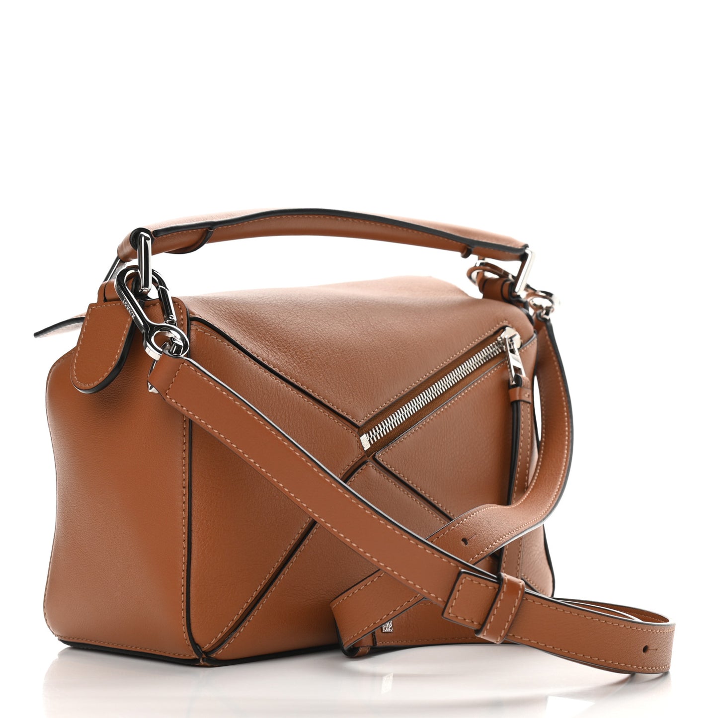 Calfskin Small Puzzle Bag Tan