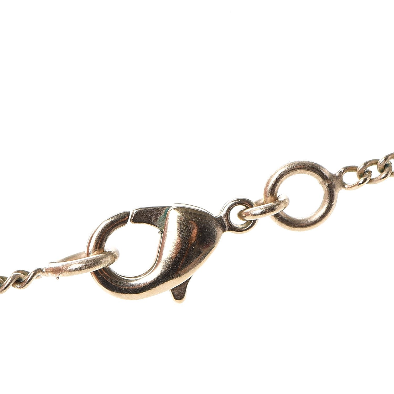 Chanel Enamel CC Pendant Necklace Gold Silver 6 of 8