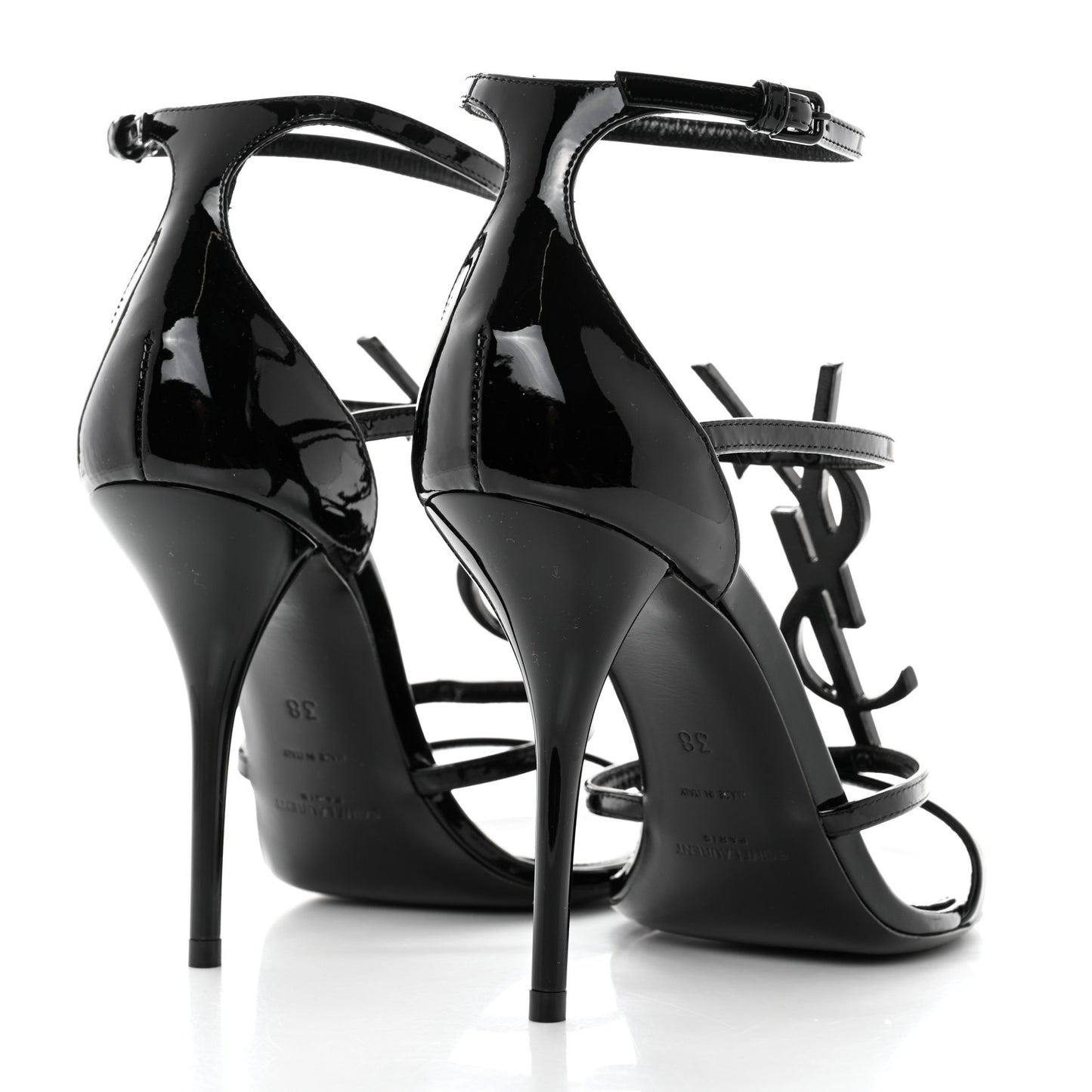 Patent Cassandra 100 Sandals 38 Black