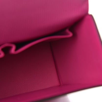 Hermes Chevre Mysore Enamel Cinhetic Boxy Top Handle Bag Rose Pourpre 11 of 13