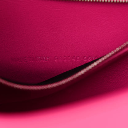 Balenciaga Shiny Box Calfskin Small Hourglass Top Handle Bag Acid Fuchsia 7 of 8