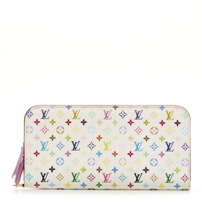 Louis Vuitton Monogram Multicolor Insolite Wallet White Litchi 1 of 8