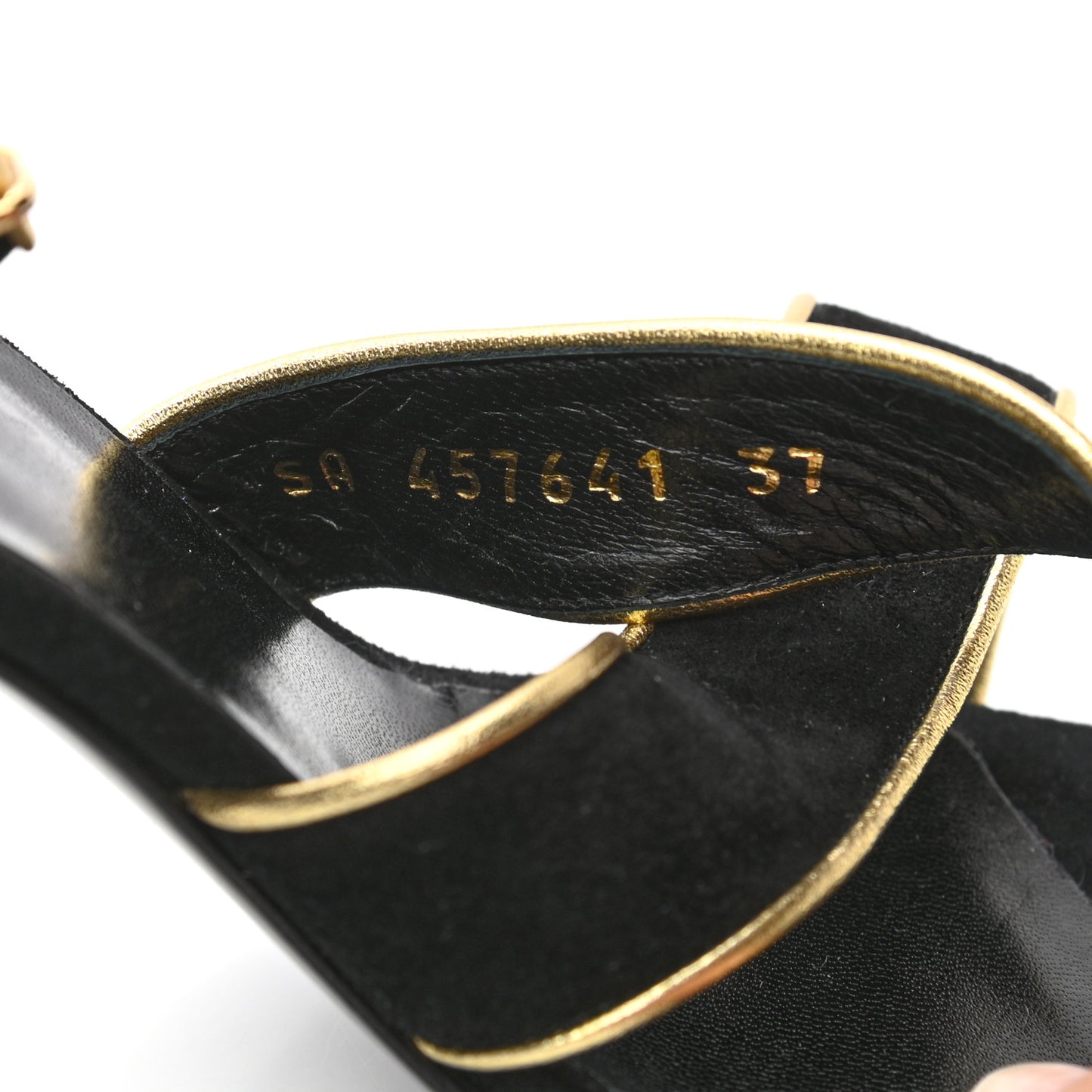 Suede Babies Sandals 37 Black