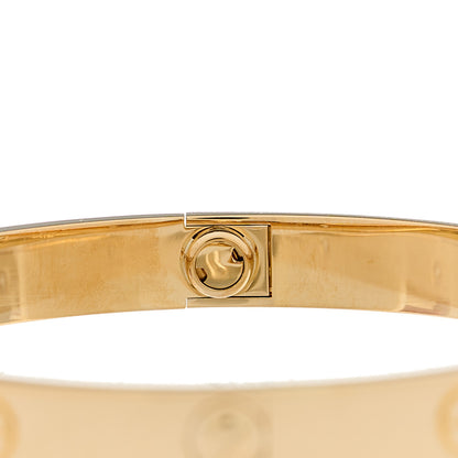 Cartier 18K Yellow Gold 4 Diamond LOVE Bracelet 17 5 of 8