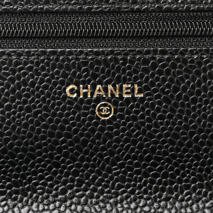 Chanel Caviar Quilted Wallet on Chain WOC Black 6 of 12