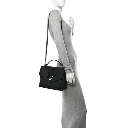 Louis Vuitton Soft Calfskin My Lockme Top Handle Black 2 of 9