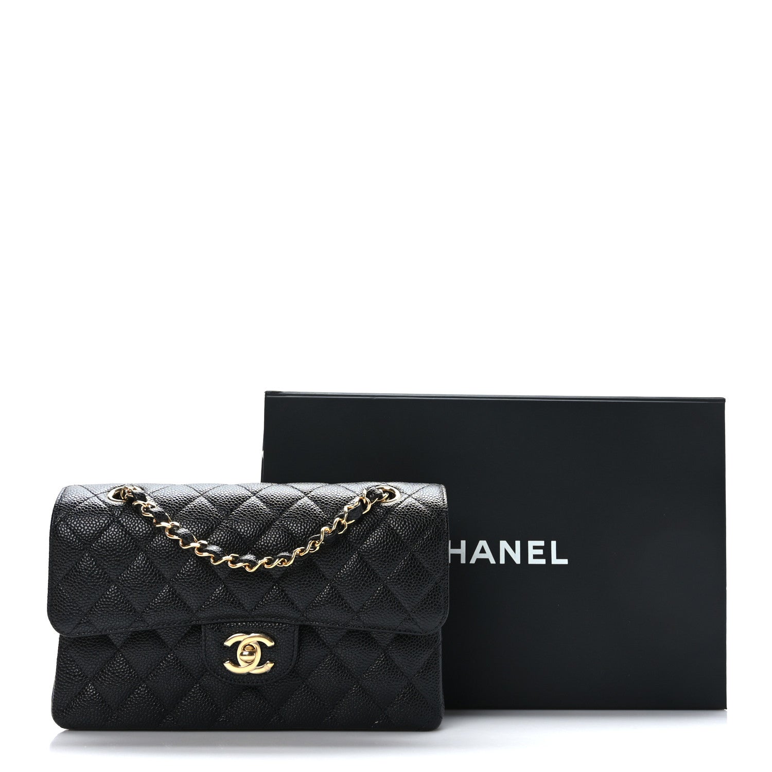 Chanel Caviar Quilted Small Double Flap Black 10 of 10