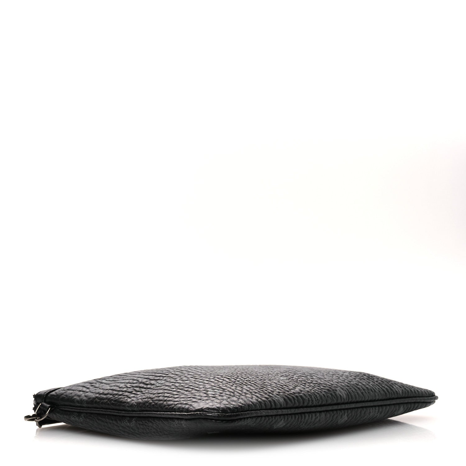 MCM Visetos Liz Shopper Tote Pouch Black 4 of 9