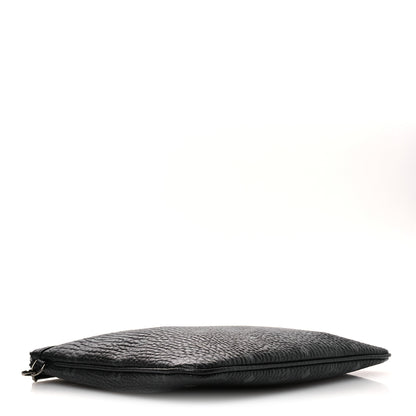 MCM Visetos Liz Shopper Tote Pouch Black 4 of 9