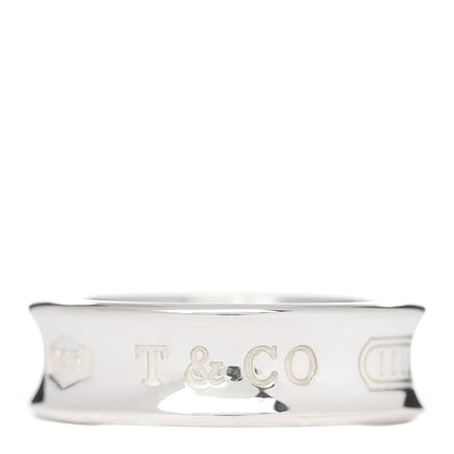 Tiffany Sterling Silver 1837 Band Ring 58 8.25 1 of 4