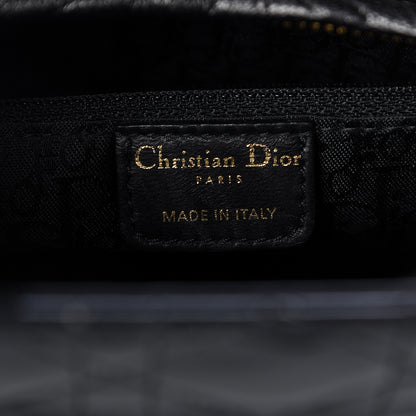 Christian Dior Patent Cannage Large Lady Dior Black 6 of 10