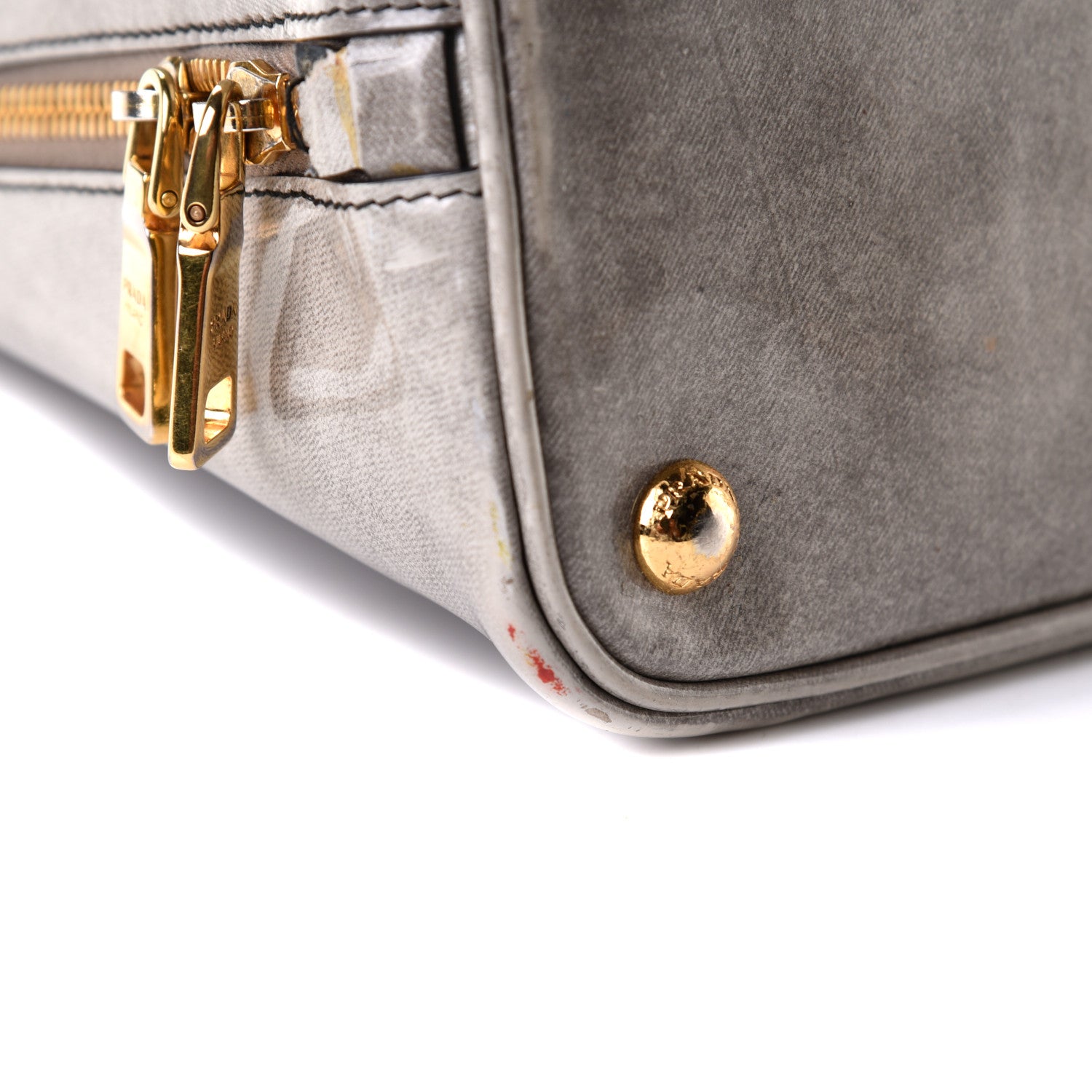 Prada Spazzolato Promenade Tote Quarzo Fume 10 of 11