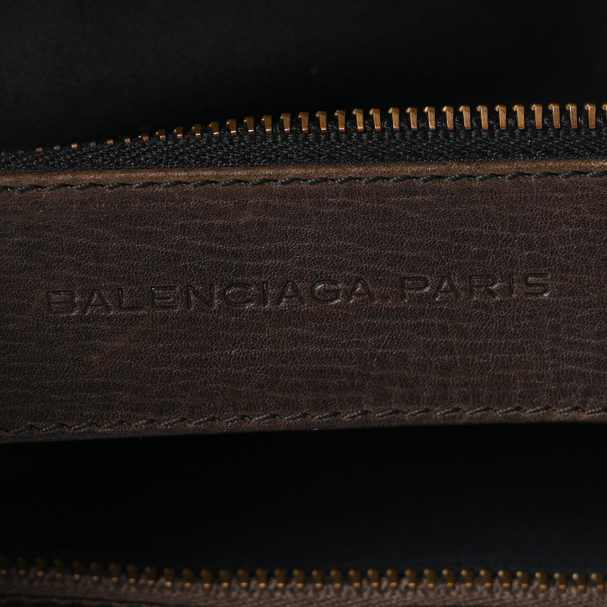 Agneau Canvas Striped Raye Classic Hardware City Brown Grey