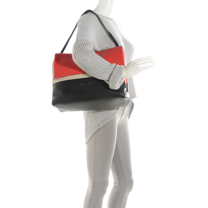 Celine Calfskin All Soft Shoulder Bag Vermillion 2 of 10