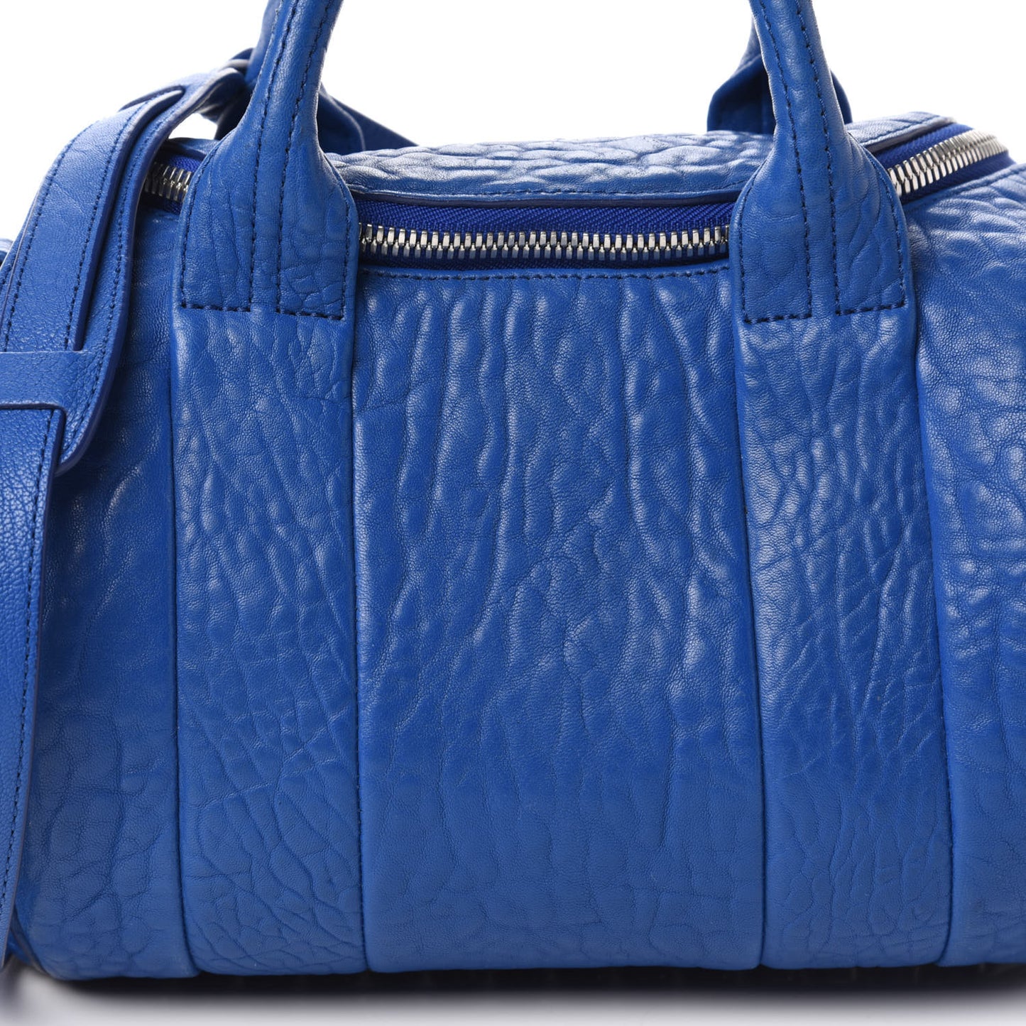 Pebbled Lambskin Rockie Royal Silver Hardware