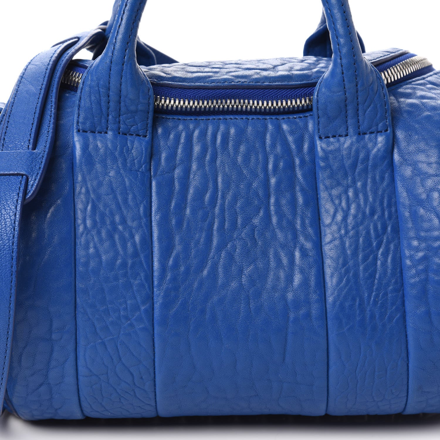 Alexander Wang Pebbled Lambskin Rockie Royal Silver Hardware 9 of 9