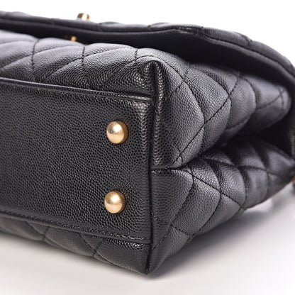 Chanel Caviar Quilted Mini Coco Handle Flap Black 10 of 11