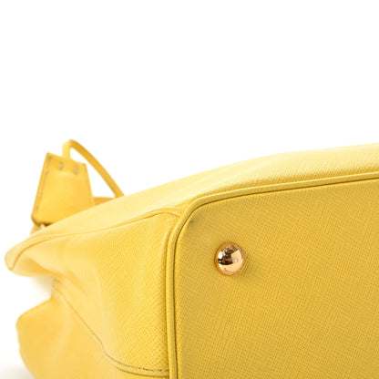 Prada Saffiano Lux Medium Tote Girasole 10 of 15