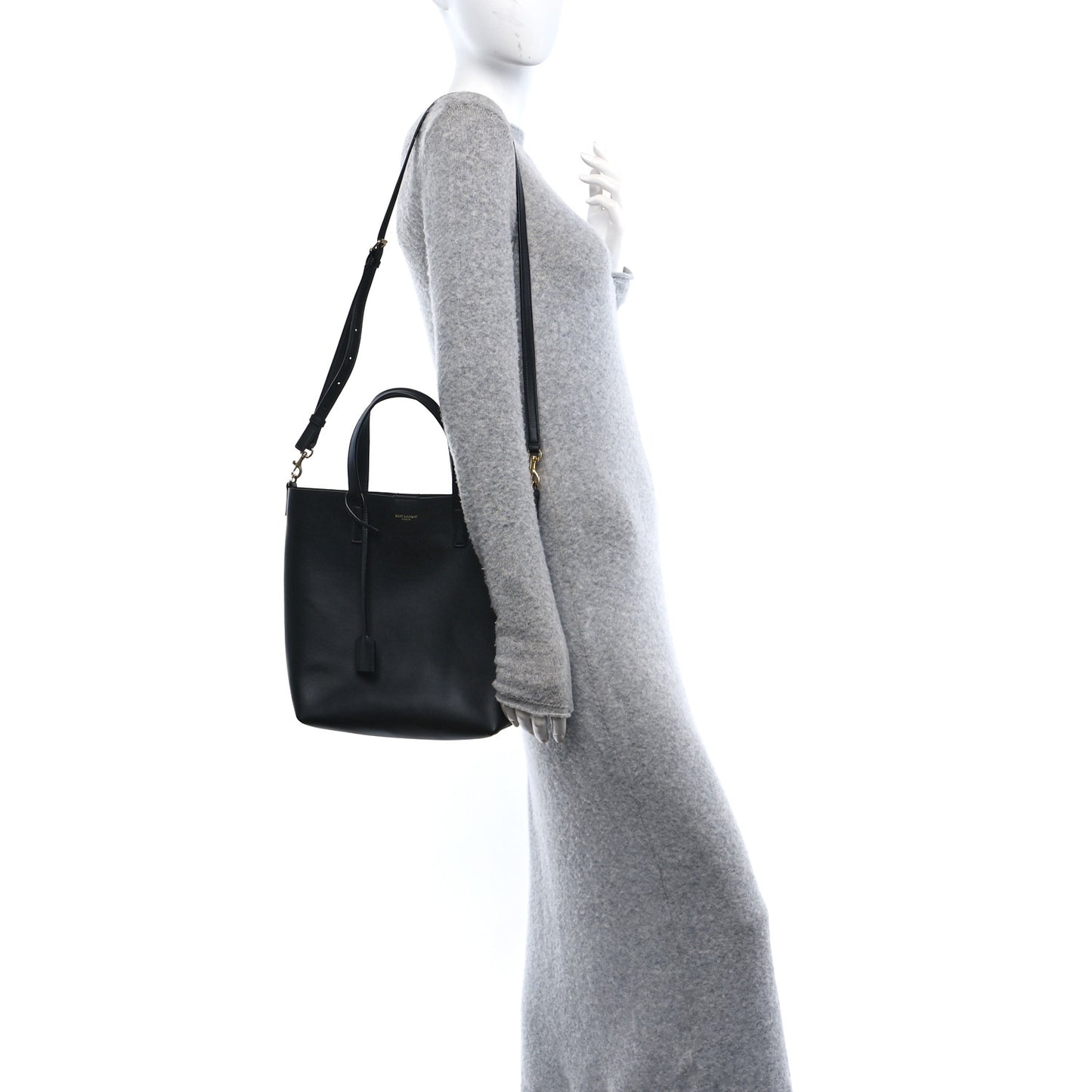 Calfskin Toy Shopping Tote Black