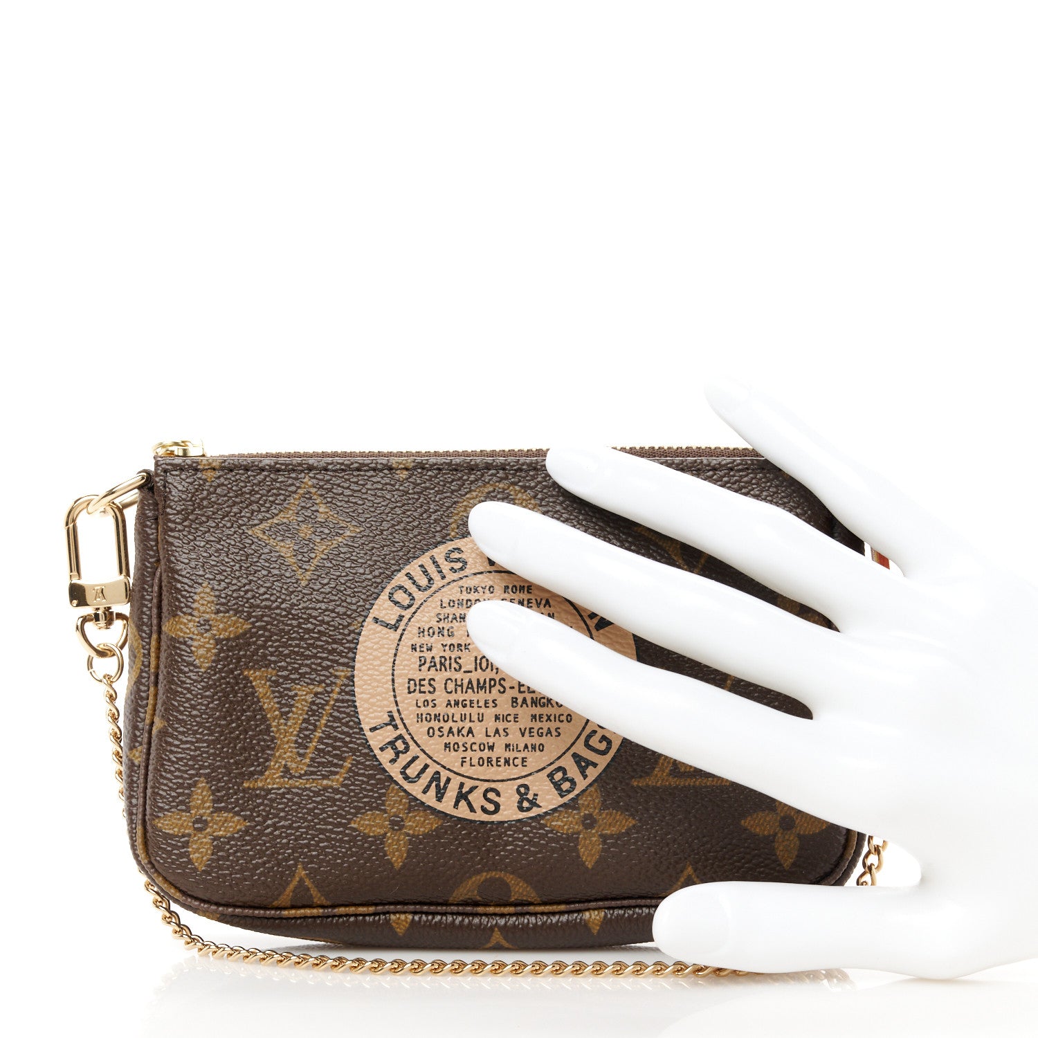 Louis Vuitton Monogram Complice Trunks and Bags Mini Pochette Accessories Beige 2 of 8