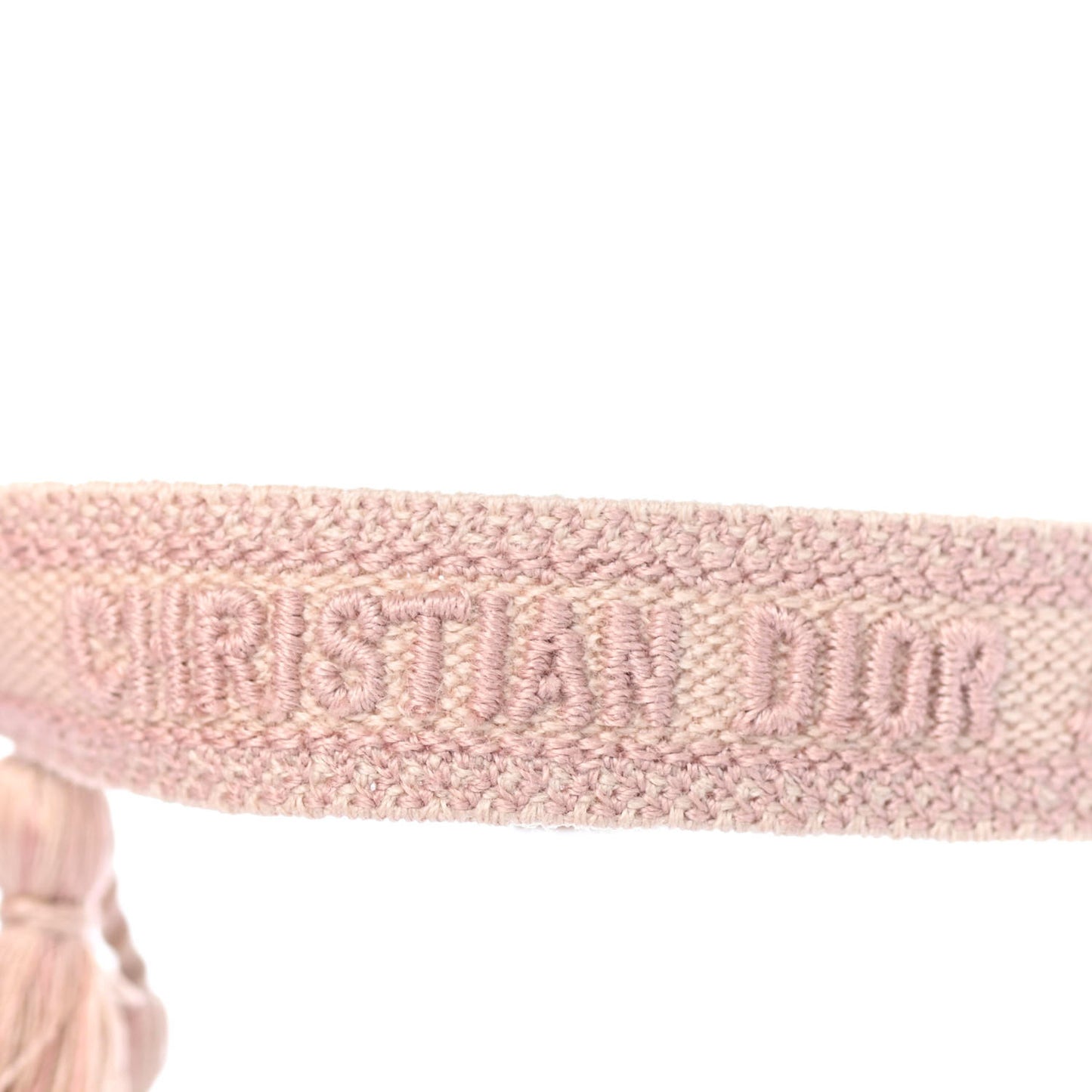 Woven Cotton J'Adior Friendship Bracelet Set Pink